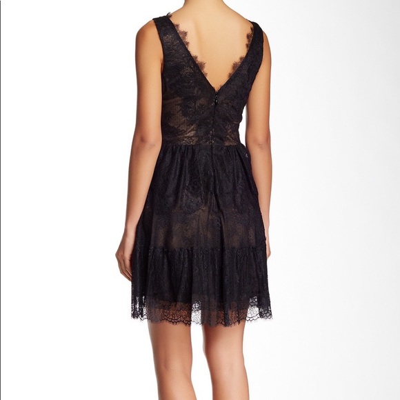 BCBG Maxazria Black Willa Lace Evening Dress - Picture 4 of 4